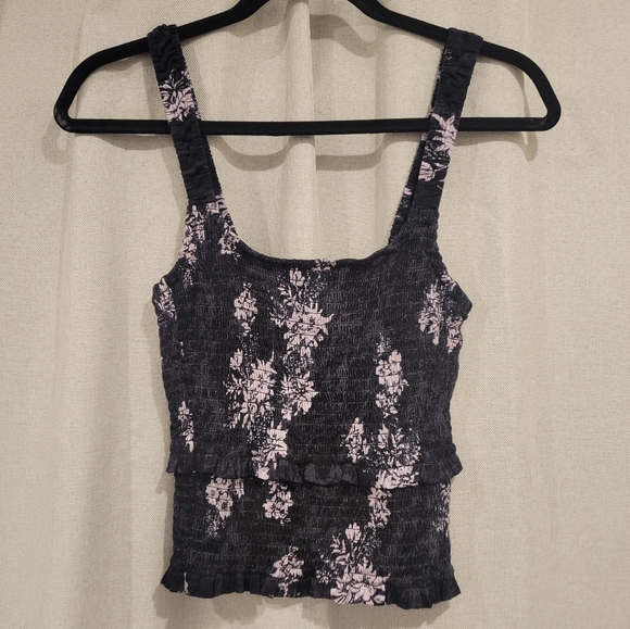 NWT Free People Intimately Hannah Boho Shirred Tiered Tank Top - Picture 3 of 10